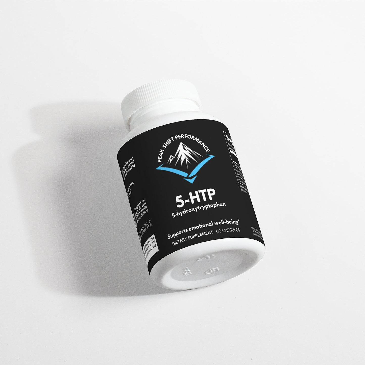 Peak Shift Performance 5-HTP Capsules – Mood & Emotional Well-Being Support – Naturally Boosts Serotonin Levels – 200mg 5-Hydroxytryptophan with Calcium – 60 Capsules – Made in USA