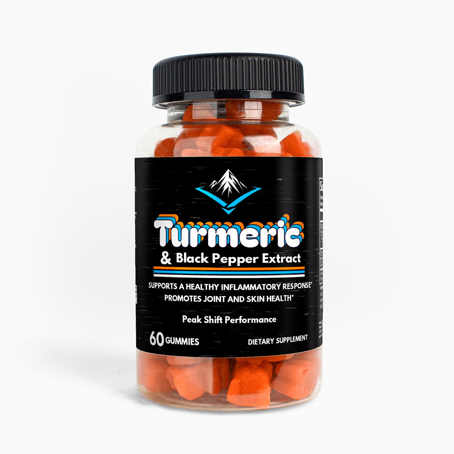 Turmeric Gummies with Black Pepper & Curcumin – Antioxidant & Joint Support Supplement – Supports Inflammatory Response & Healthy Skin – 60 Gummies –